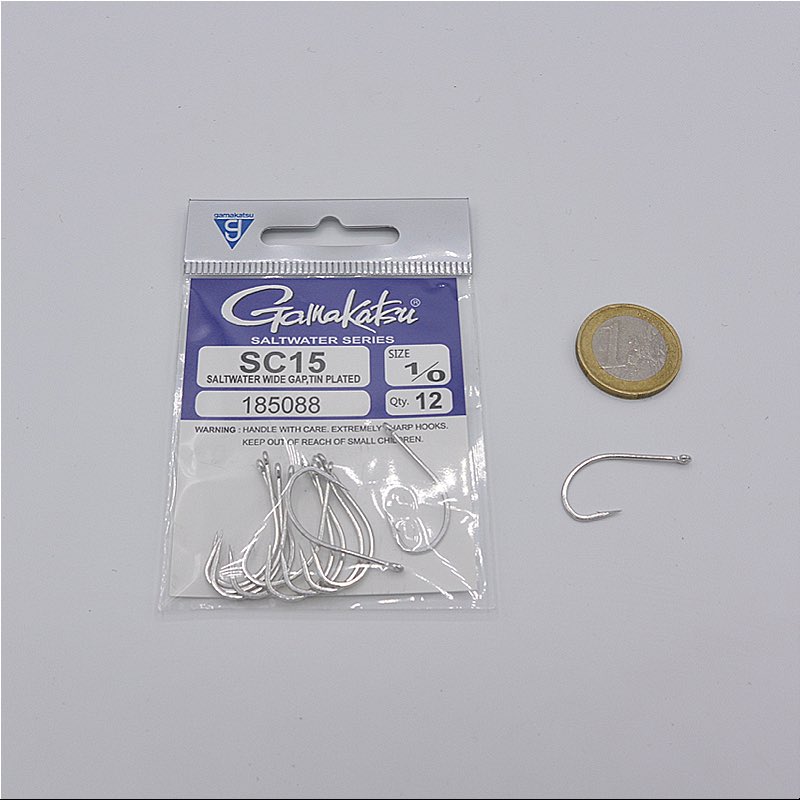 Gamakatsu 67702 Fly Hook, SC15, Silver, Various